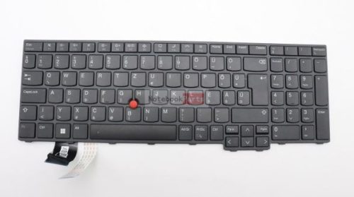 Lenovo Thinkpad T16 Gen 1, P16s Gen 1, L15 Gen 3 gyári magyar fekete billentyűzet, trackpointtal