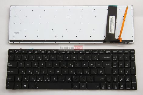 Asus N56 N76 fekete laptop billentyűzet háttérvilágítás