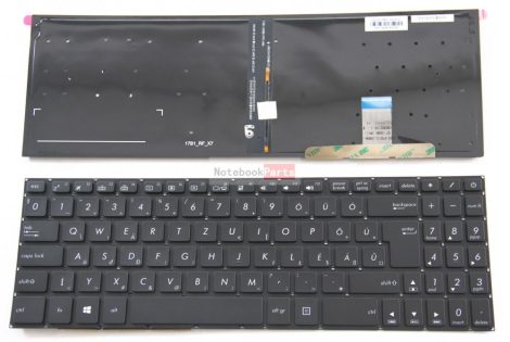 ASUS N580 N580V N580VD N580G N580GD háttérvilágításos laptop billentyűzet