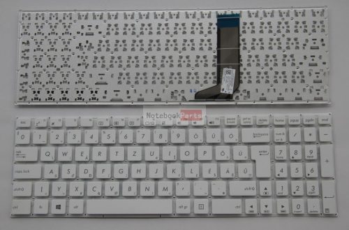 Asus X556U X756 A556U F556U F756 K556U K756U R558U R753U Z550S sorozat fehér laptop billentyűzet