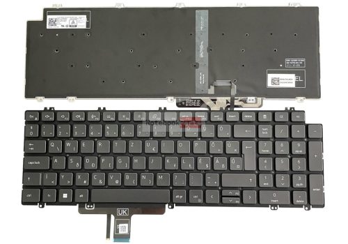 Dell Precision 3560 3561 3570 3571 3580 3581 7670 7680 7770 7780 Gyári új laptop billentyűzet háttérvilágítással