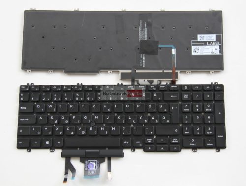 Dell Latitude 5500 5501 5510 5511, Precision 3540 3541 3550 3551 0X19GD laptop billentyűzet háttérvilágítással