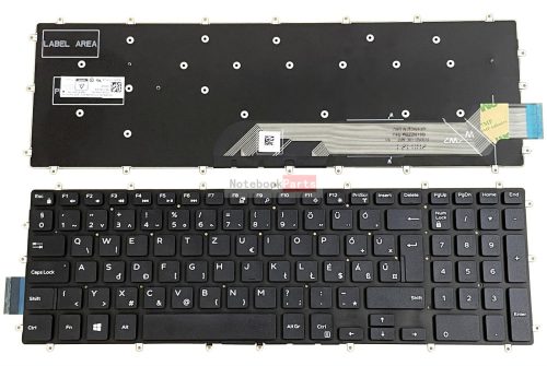 Dell Inspiron 5565 5567 5570 5575 5665 5765 5767 5770 5775 7566 7567 7577 7773 7778 7779 Vostro 15 5568 fekete laptop billentyűzet