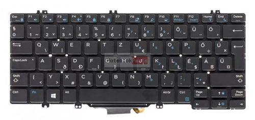 Dell XPS 13 7390 9370 9380 magyar laptop billentyűzet háttérvilágítással