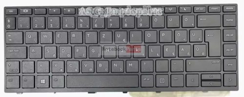 HP Proboook 430 G5, 440 G5, 445 G5, 640 G4, 640 G5, 645 G4, x360 440 G1 laptop billentyűzet fekete keret