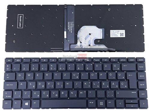 HP ProBook 440 G6, 440 G7, 445 G6, 445 G7 laptop billentyűzet háttérvilágítással