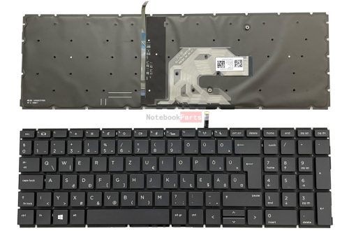 HP ProBook 450 G6, 455 G6, 450 G7, 455 G7 L45090-211 laptop billentyűzet háttérvilágítással, felsőburkolattal