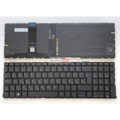   HP ProBook 450 G8, 455 G8, 450 G9, 455 G9, 450 G10, 455 G10, 650 G8, Elitebook 650 G9, 650 G10, 655 G9, 655 G10, ZBook Power G7, ZBook Power G8, ZBook Power G9, ZBook Power G10 magyar, háttérvilágítás, szürke laptop billentyűzet