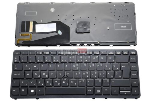 HP Elitebook 840 G1, 840 G2, 850 G1, 740 G1, 740 G2, 745 G1, 745 G2, 750 G1, 755 G1, ZBook 14 G2, ZBook 15u G2 laptop billentyűzet háttérvilágítással