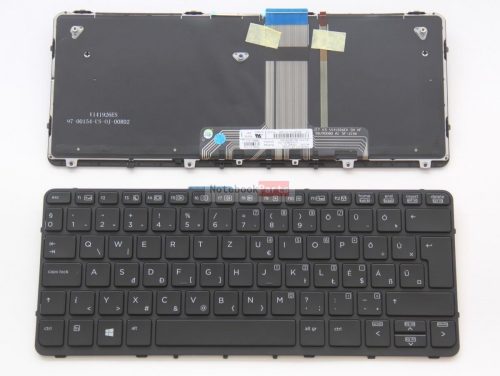 HP Pro x2 612 G1 fekete laptop billentyűzet háttérvilágítással