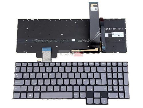 Lenovo Legion 5 / 5 Pro RGB háttérvilágításos laptop billentyűzet – szürke gombokkal