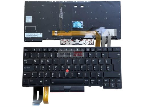 Lenovo ThinkPad E480, E485, E490, E495, L480, L490, T480s, T490, T14 Gen 1, T14 Gen 2, P14s Gen 1, P14s Gen 2 háttérvilágításos fekete laptop billentyűzet