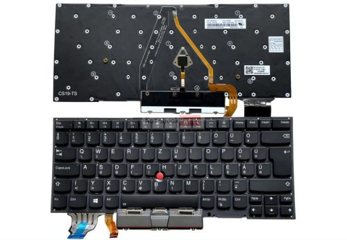 Lenovo ThinkPad X1 Yoga 4th Gen, X1 Carbon 7th Gen, X1 Carbon 8th Gen billentyűzet háttérvilágítással 