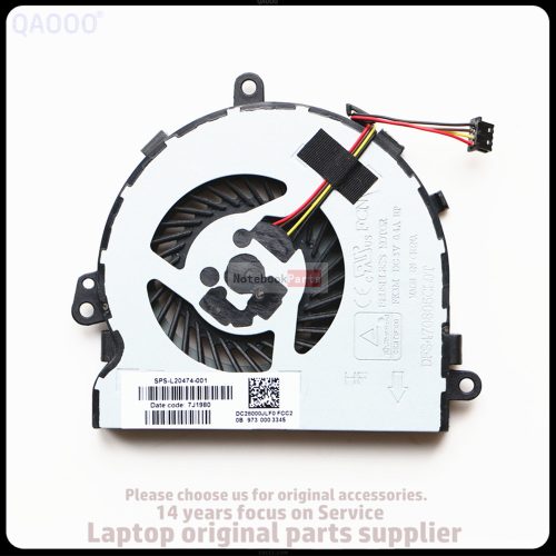HP 255 250 G6 15-BS 15-B CPU Fan (SPS: 925012-001 DC28000JLF0) laptop ventillátor